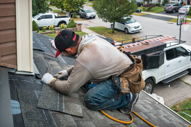 Professional Roofing technician working in North Woodstock, NH